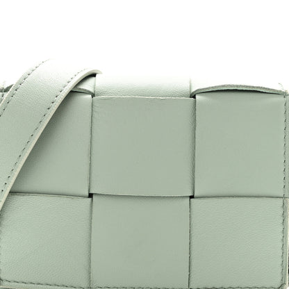 Bottega Veneta Lambskin Maxi Intreccio Candy Cassette Crossbody Bag Sage 7 of 9