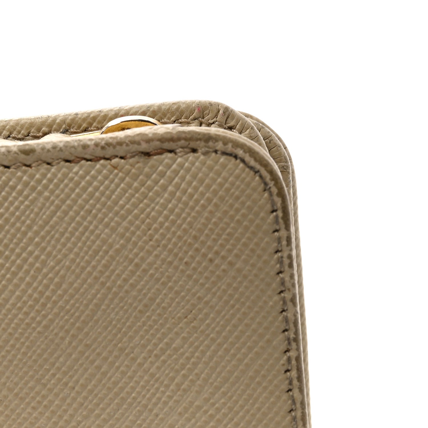 Prada Saffiano Metal Compact Wallet Cammeo 9 of 14