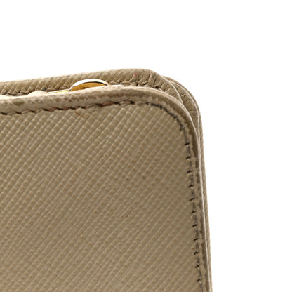 Prada Saffiano Metal Compact Wallet Cammeo 9 of 14