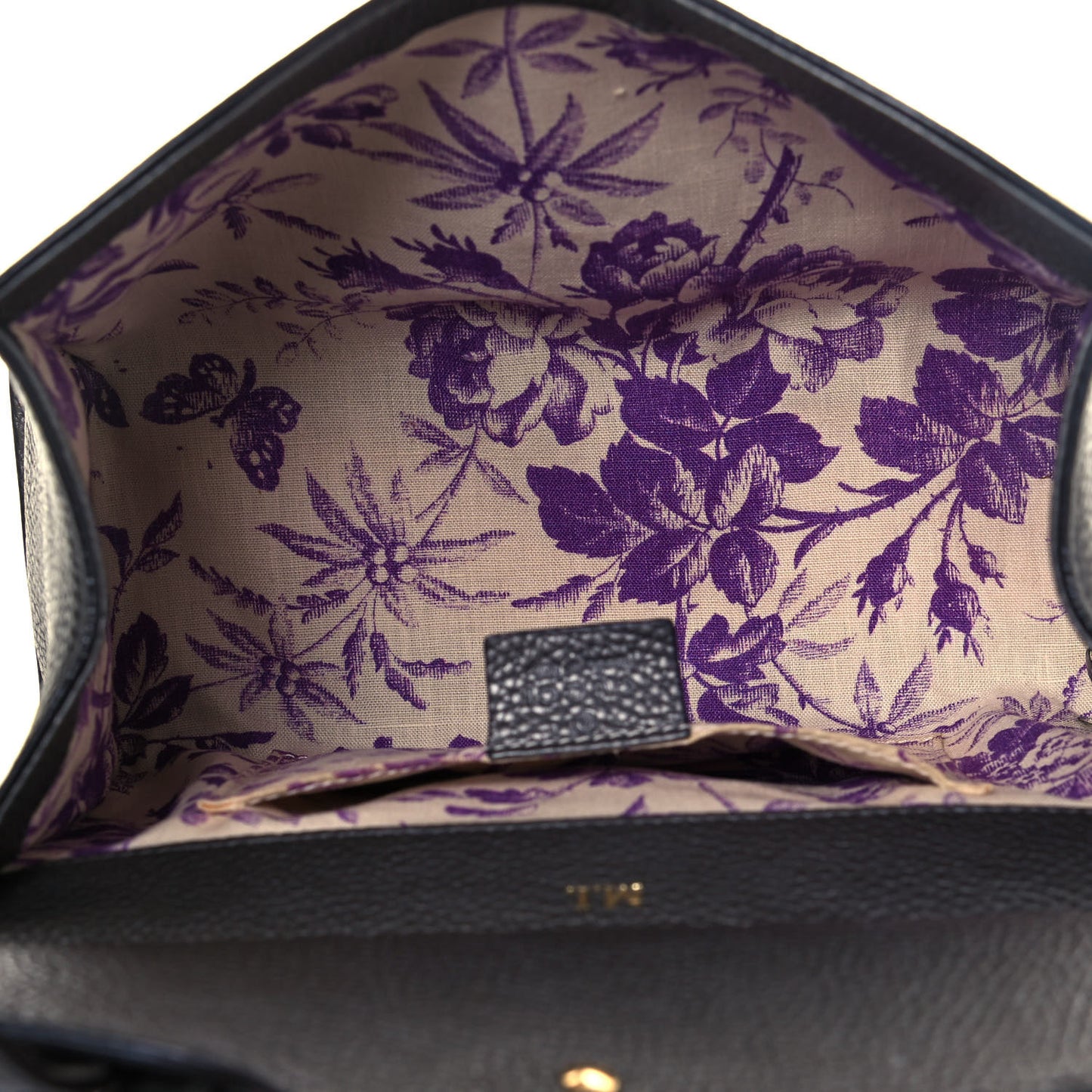 Calfskin Mini GG Marmont Top Handle Bag Pewter