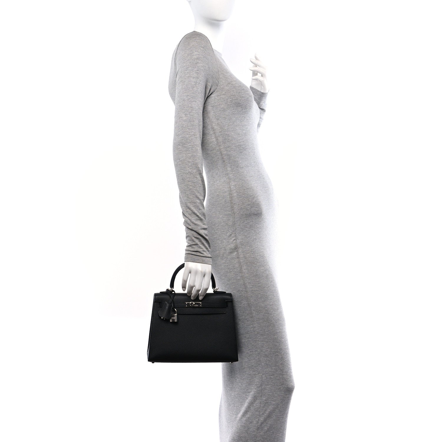 Hermes Epsom Kelly Sellier 25 Black 3 of 11