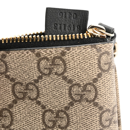 Gucci GG Supreme Monogram Selleria Key Case  Beige Black 7 of 8
