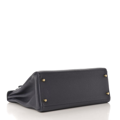 Hermes Togo Kelly Retourne 32 Bleu Nuit 4 of 11