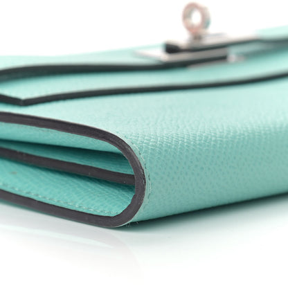 Hermes Epsom Kelly Longue Wallet Bleu Atoll 11 of 12