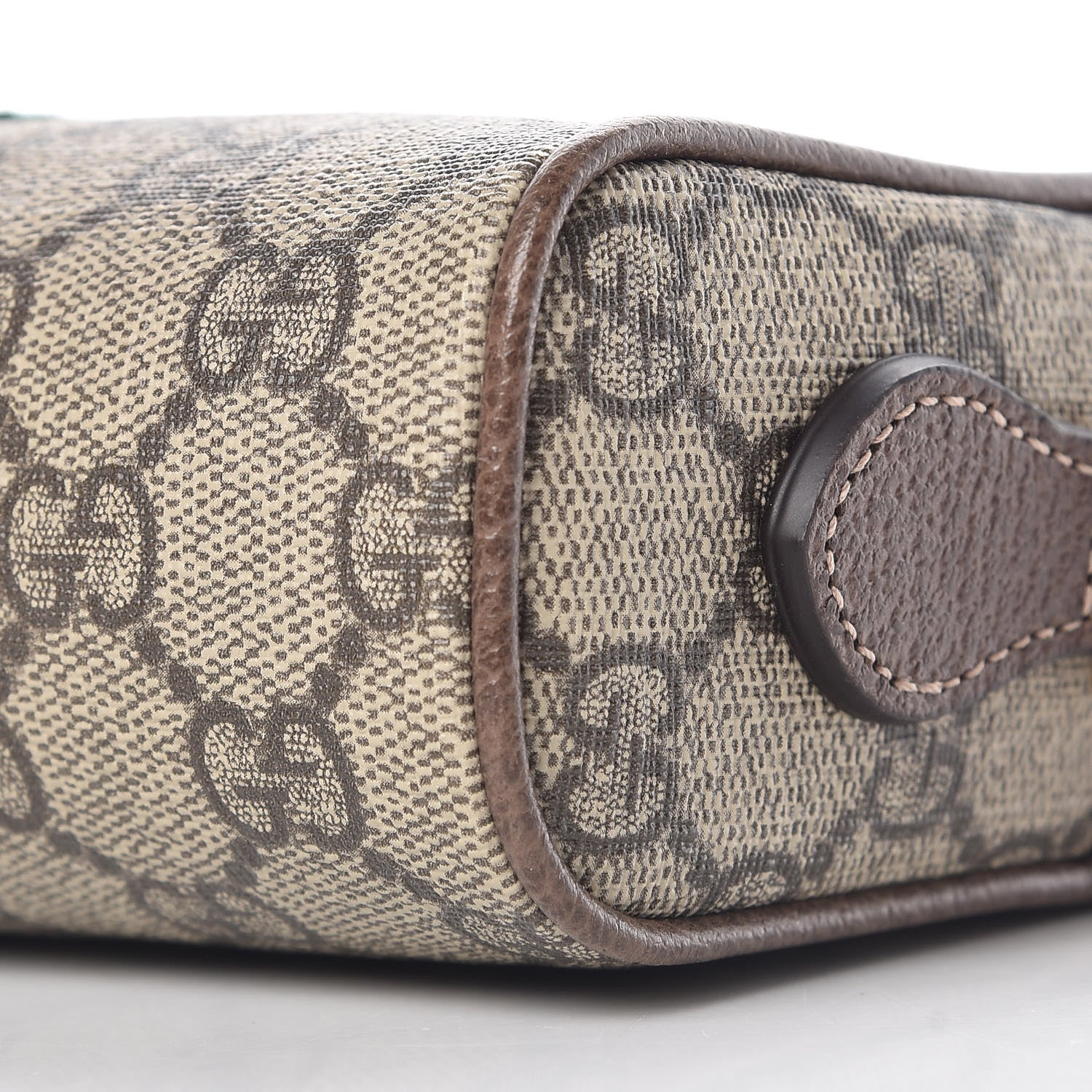 Gucci GG Supreme Monogram Web Mini Ophidia Shoulder Bag Brown 9 of 10