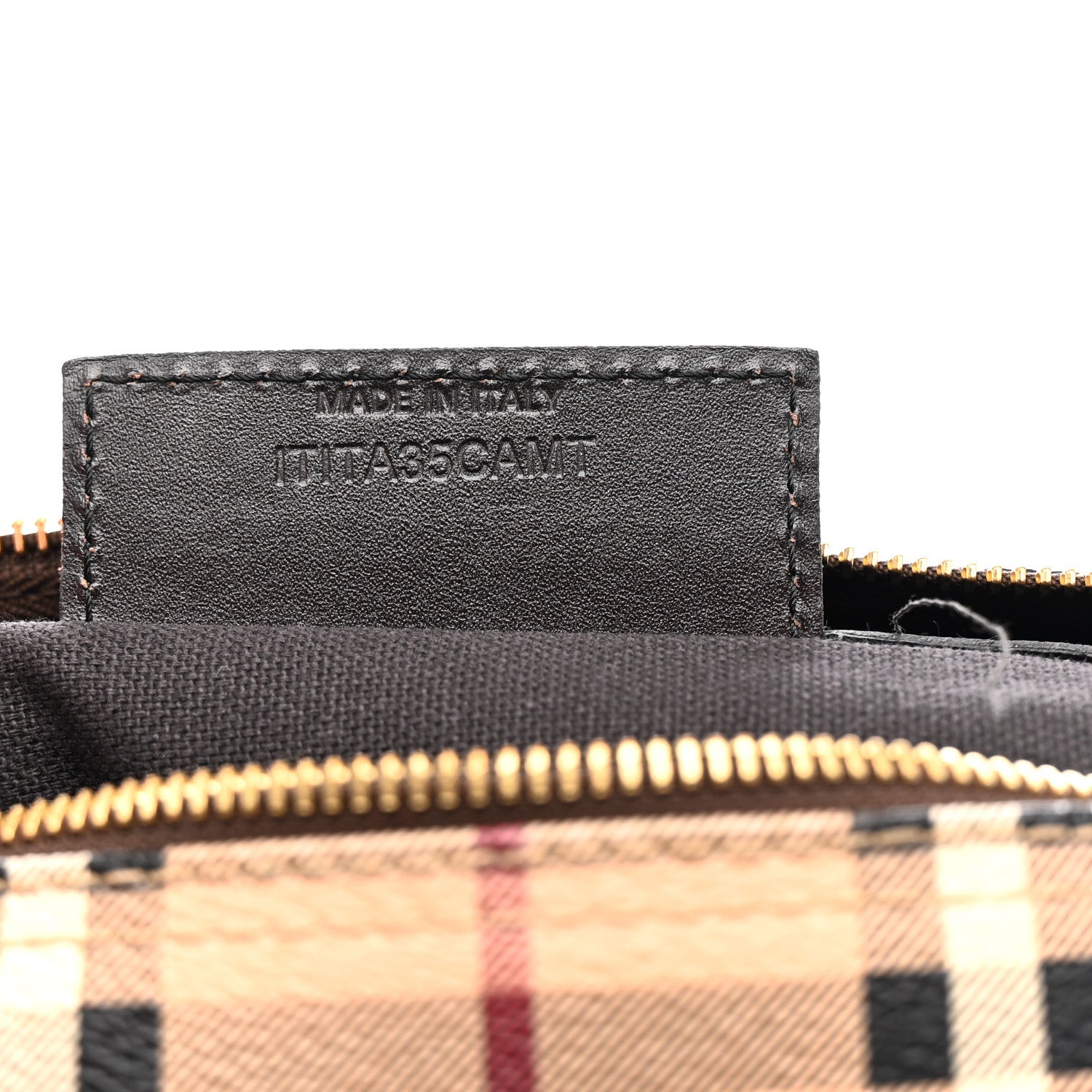 Burberry Haymarket Check Small Chester Bowling Bag Chocolate 7 of 16