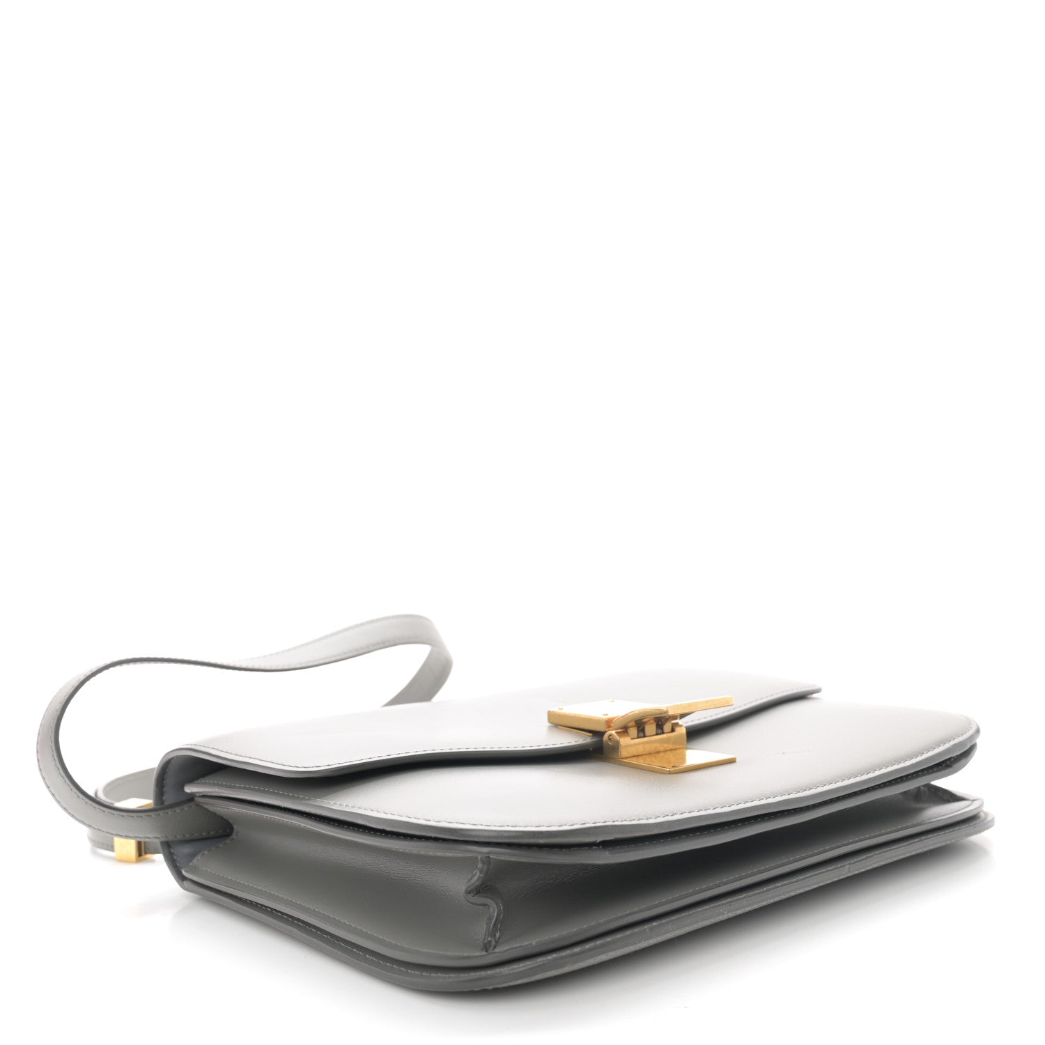 Celine Box Calfskin Medium Classic Box Flap Bag Light Charcoal 4 of 12