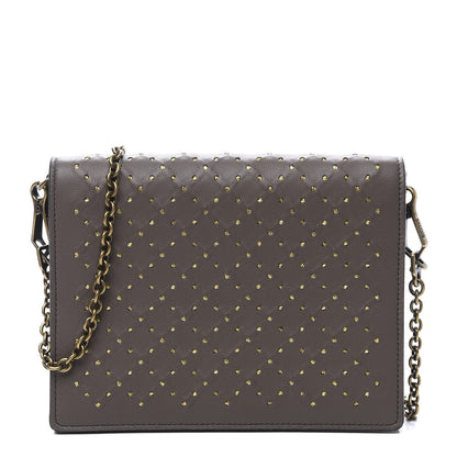 Bottega Veneta Nappa Studded Catena Chain Wallet New Steel 1 of 8