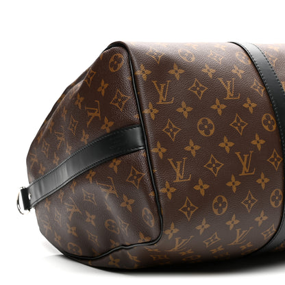 Louis Vuitton Monogram Macassar Keepall Bandouliere 45 7 of 8