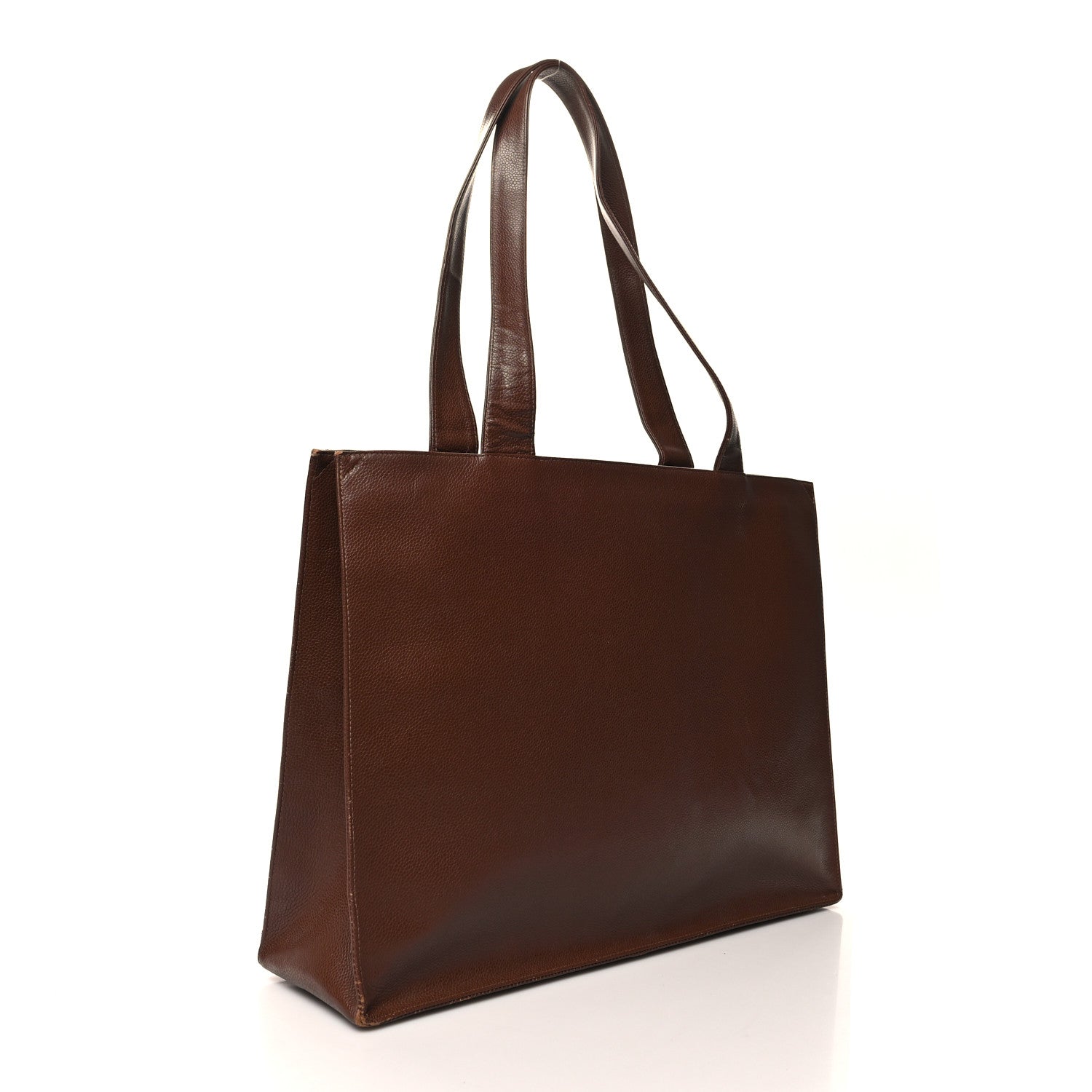Chanel Caviar CC Tote Brown 3 of 17