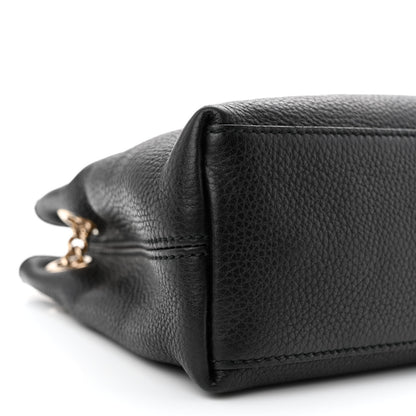Gucci Pebbled Calfskin Small Soho Chain Shoulder Bag Black 9 of 13