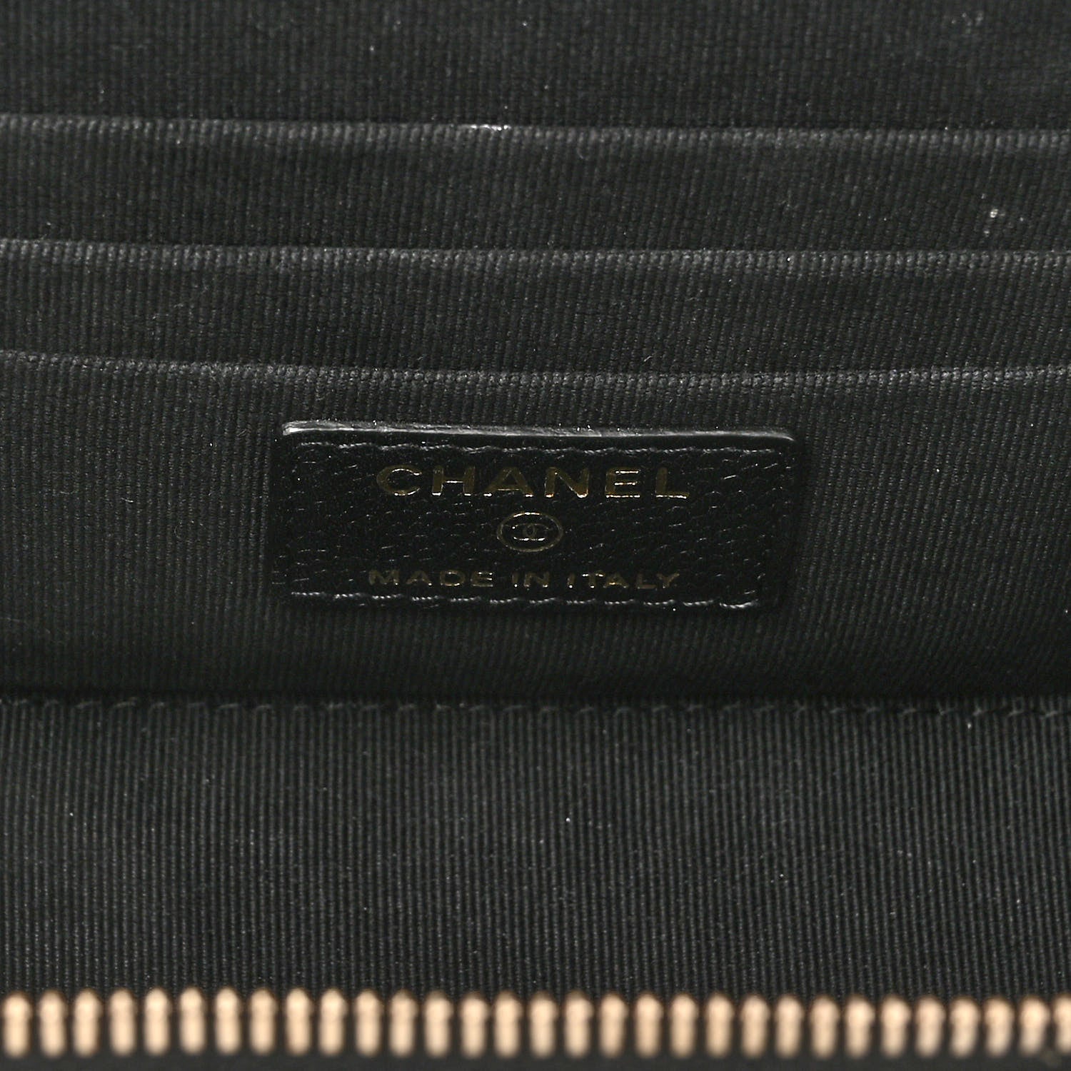 Chanel Caviar Quilted Small Tiny CC Vanity Case With Chain Black 6 of 11