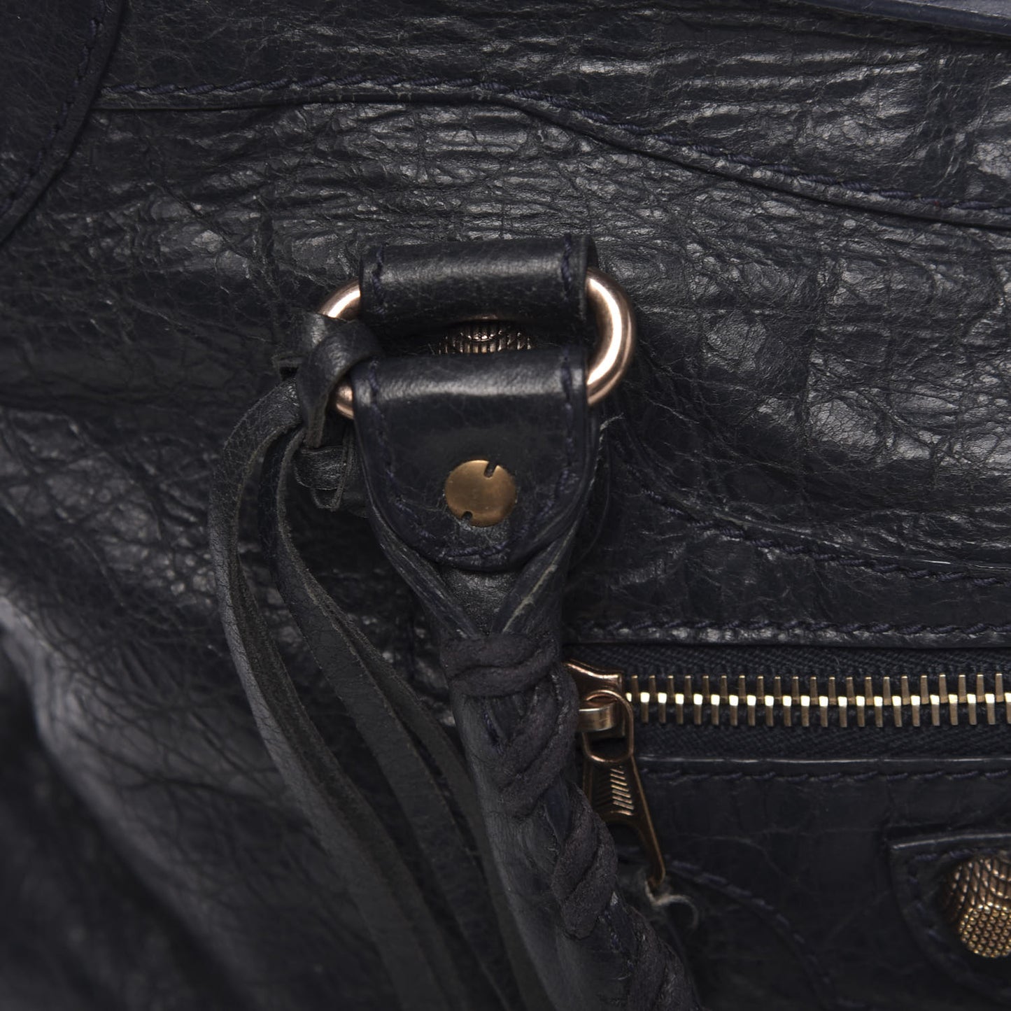 Agneau Giant 12 Rose Gold Hardware City Dark Night