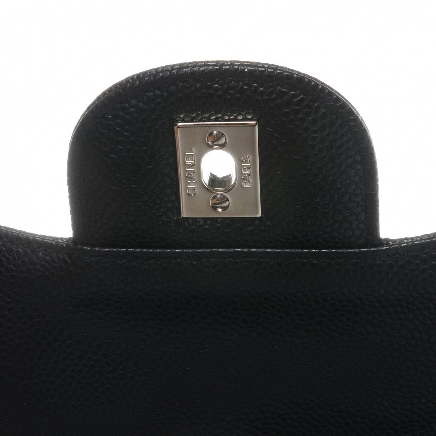 Caviar Jumbo Single Flap Black