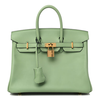 Hermes Swift Birkin 25 Vert Criquet 1 of 10