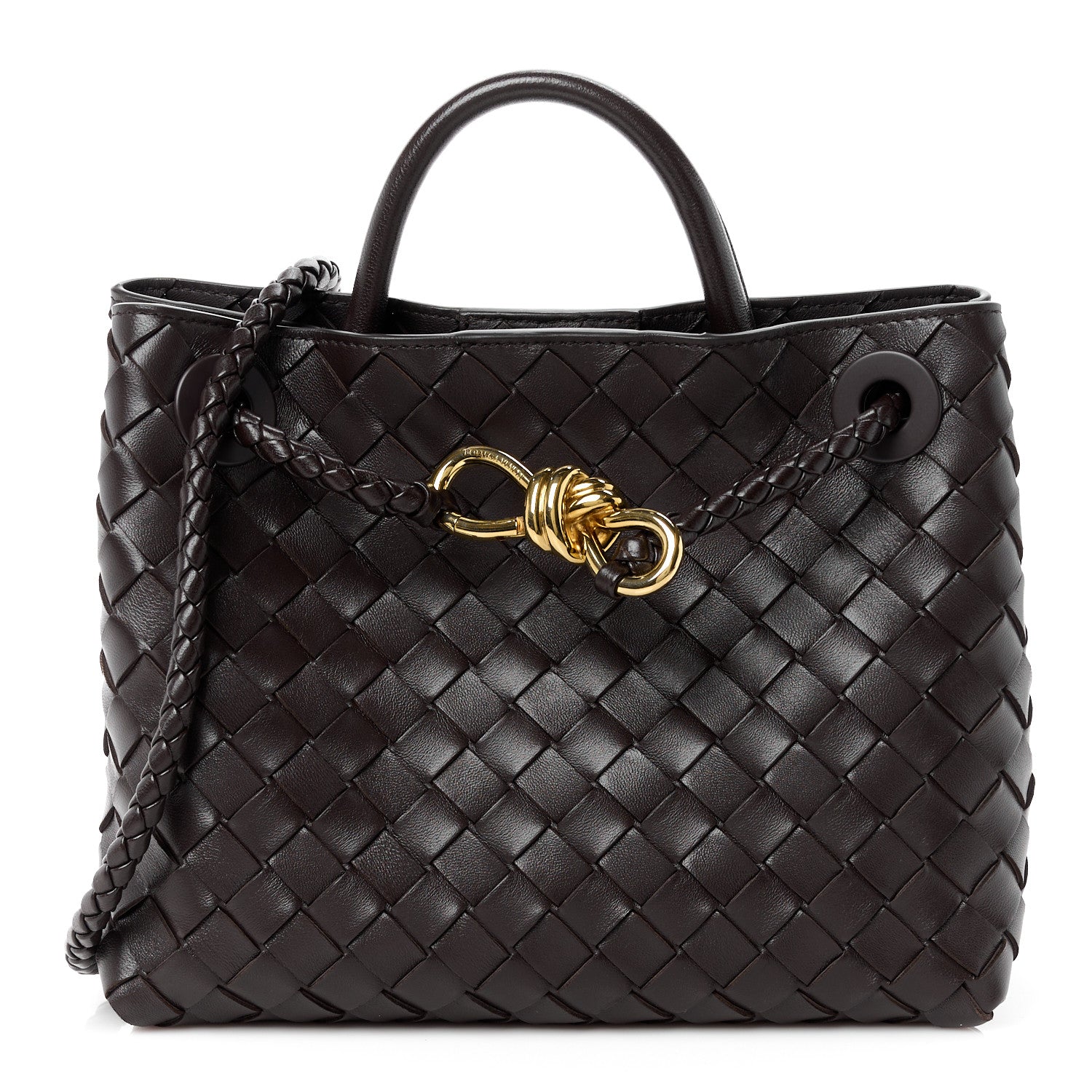Bottega Veneta Nappa Intrecciato Small Andiamo Shoulder Bag Fondant 1 of 9
