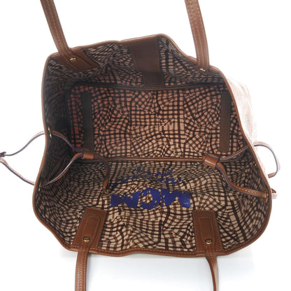 MCM Visetos Medium Liz Reversible Shopper Tote Cognac 9 of 13