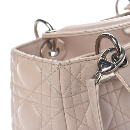 Christian Dior Lambskin Cannage Medium Lady Dior Light Pink 32 of 32