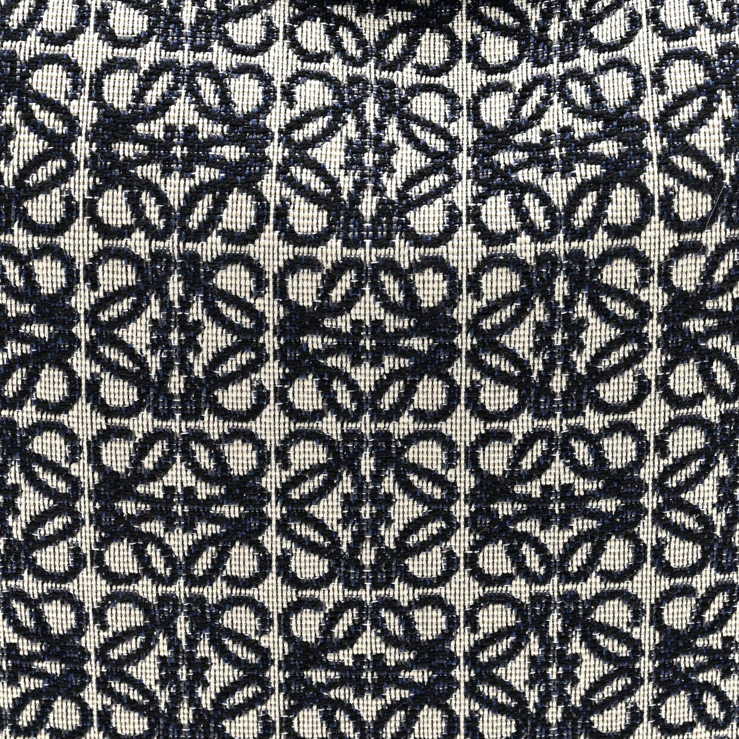 Jacquard Anagram Calfskin Luna Bag Navy Black