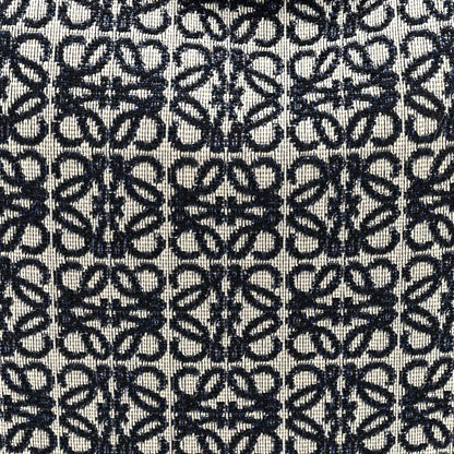 Loewe Jacquard Anagram Calfskin Luna Bag Navy Black 7 of 9