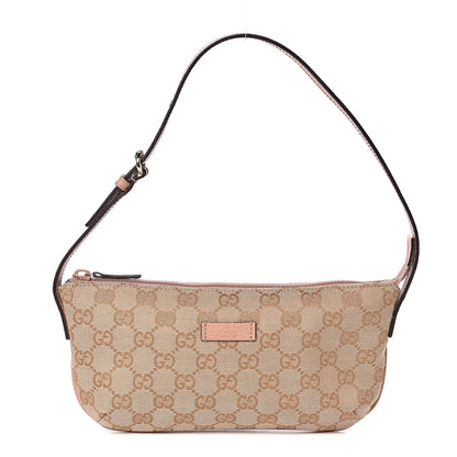 Gucci Monogram Pretty Boat Pochette Pink 1 of 11