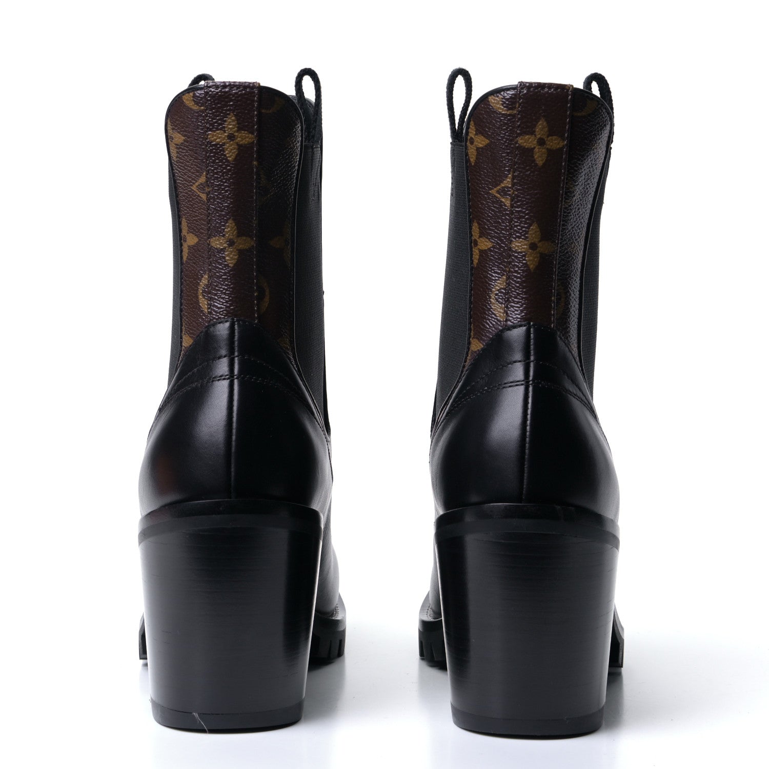 Louis Vuitton Patent Monogram Limitless Ankle Boots 40 Black 9 of 18