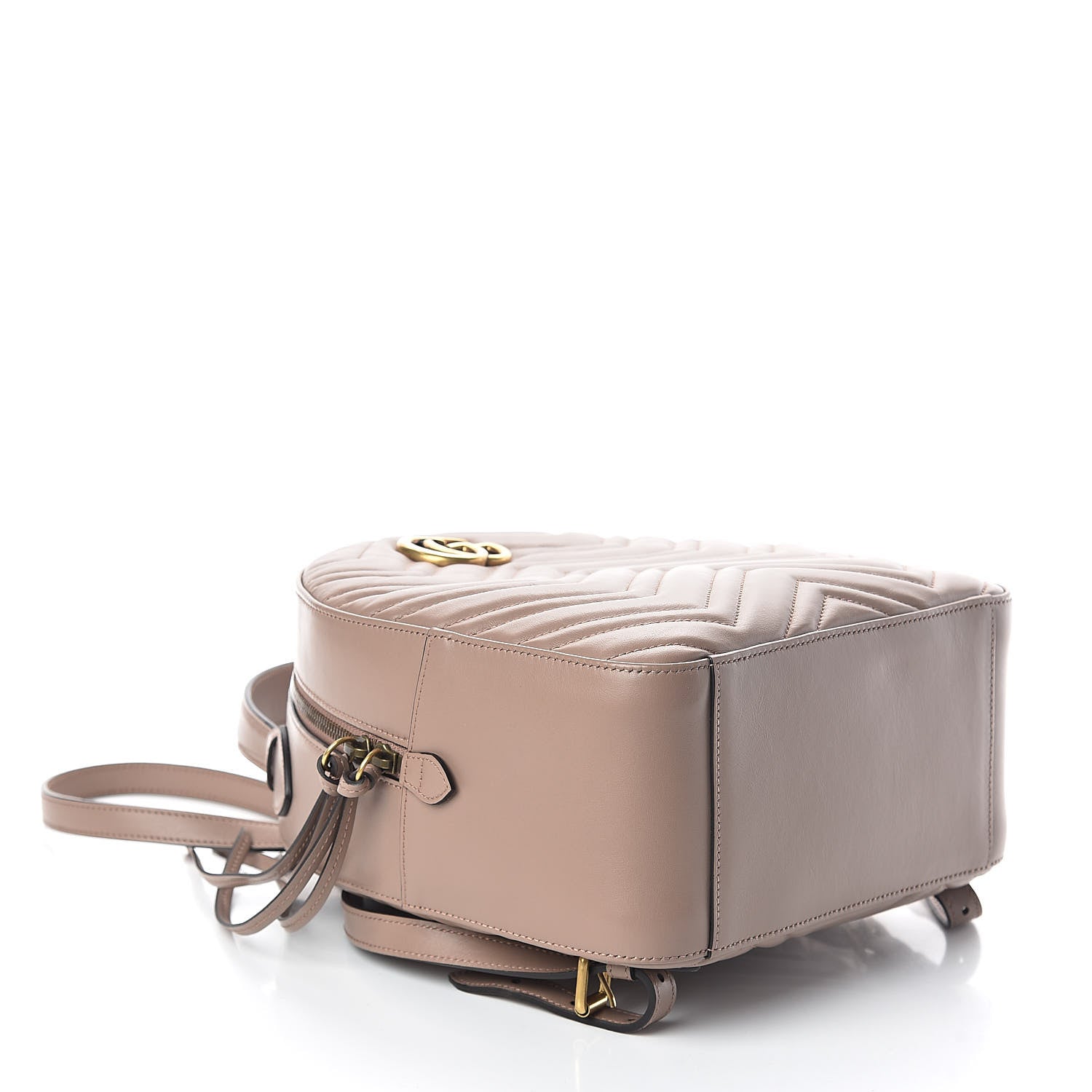 Gucci Calfskin Matelasse GG Marmont Backpack Porcelain Rose 4 of 9