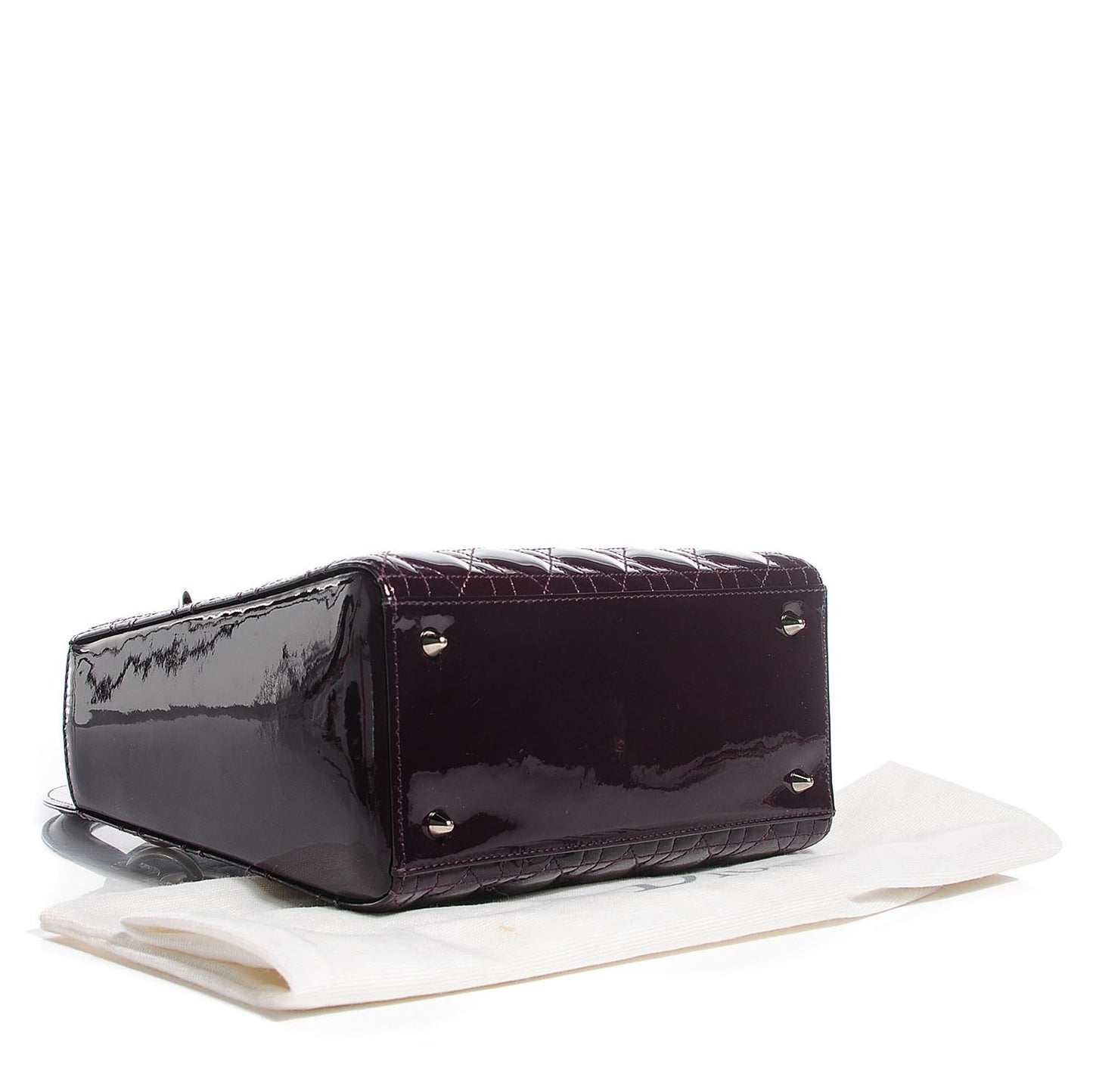 Patent Cannage Medium Lady Dior Purple