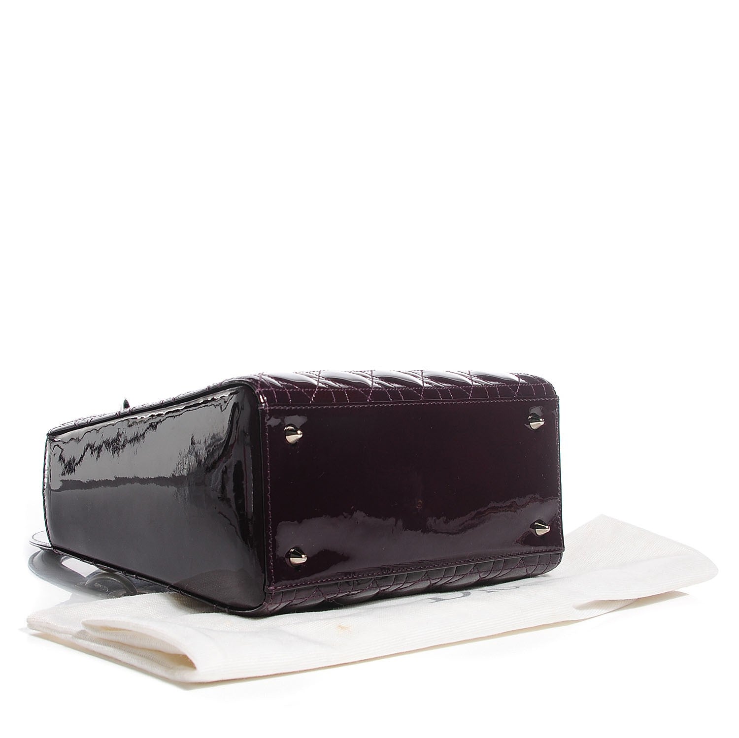 Christian Dior Patent Cannage Medium Lady Dior Purple 4 of 8