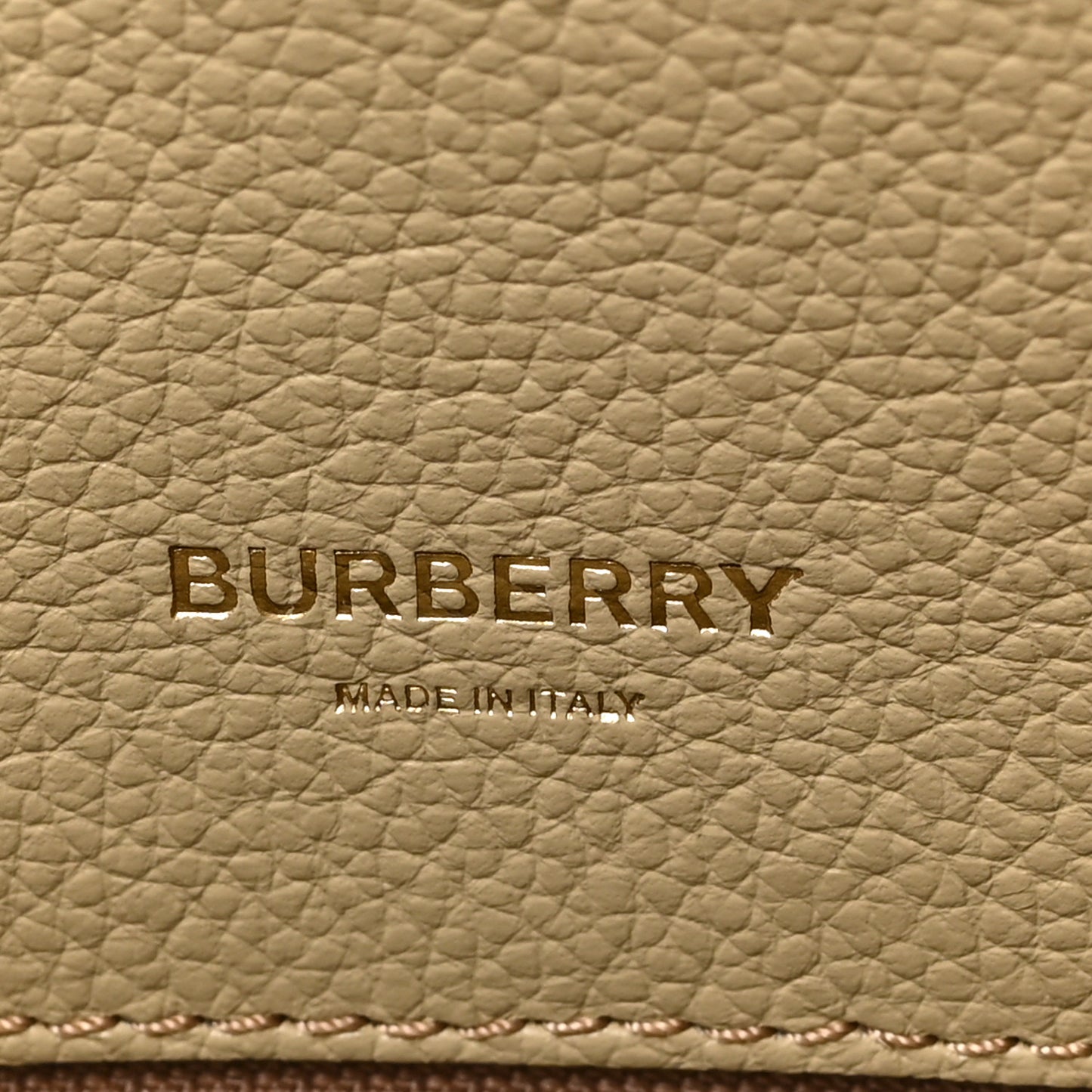 Grainy Calfskin Mini Two Handle Title Bag Camel