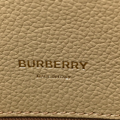 Burberry Grainy Calfskin Mini Two Handle Title Bag Camel 7 of 9