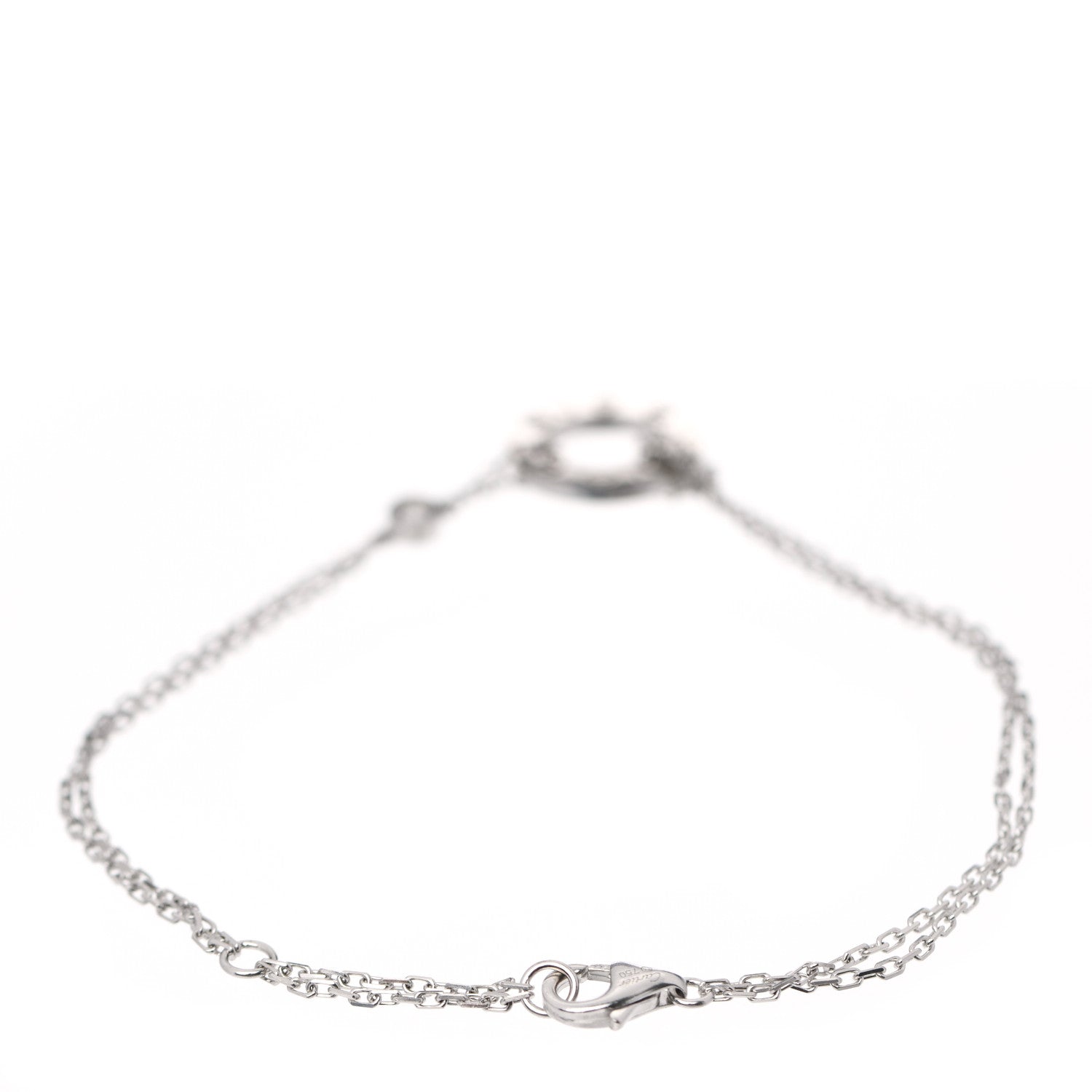 Cartier 18K White Gold Diamond LOVE Bracelet 3 of 7
