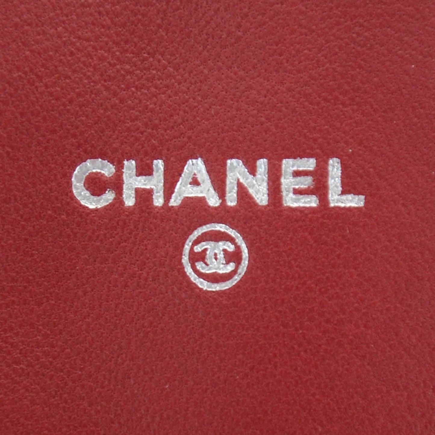 Lambskin Half Moon Wallet On Chain WOC Red