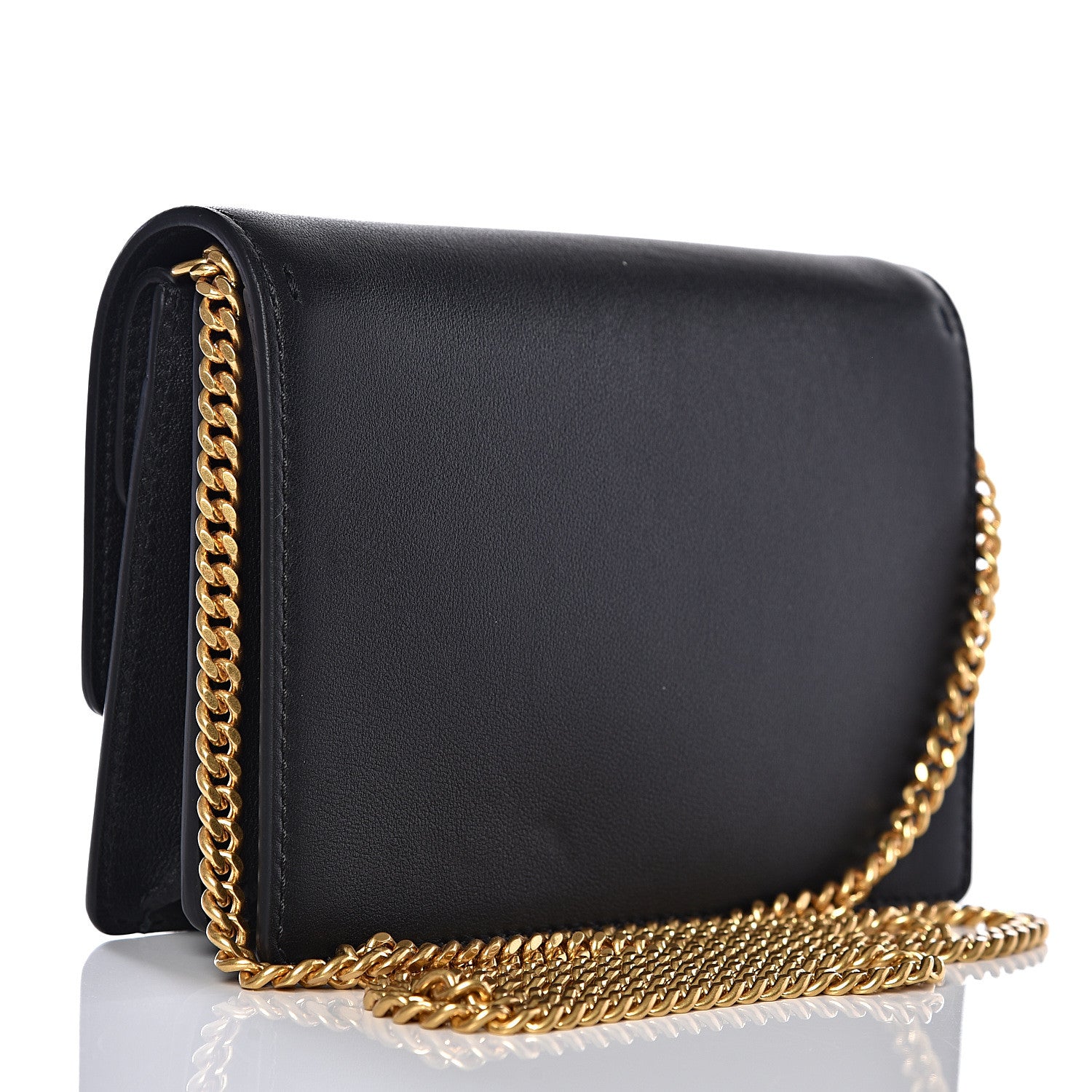 Valentino Garavani Smooth Calfskin Mini VRing Crossbody Bag Black 2 of 8