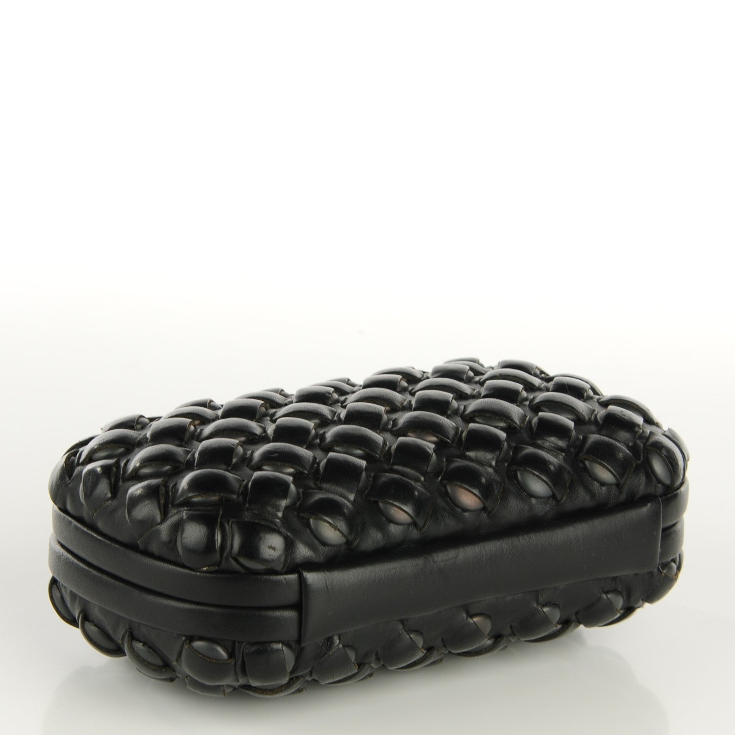 Bottega Veneta Nappa Intrecciato Knot Clutch Nero Black 5 of 9