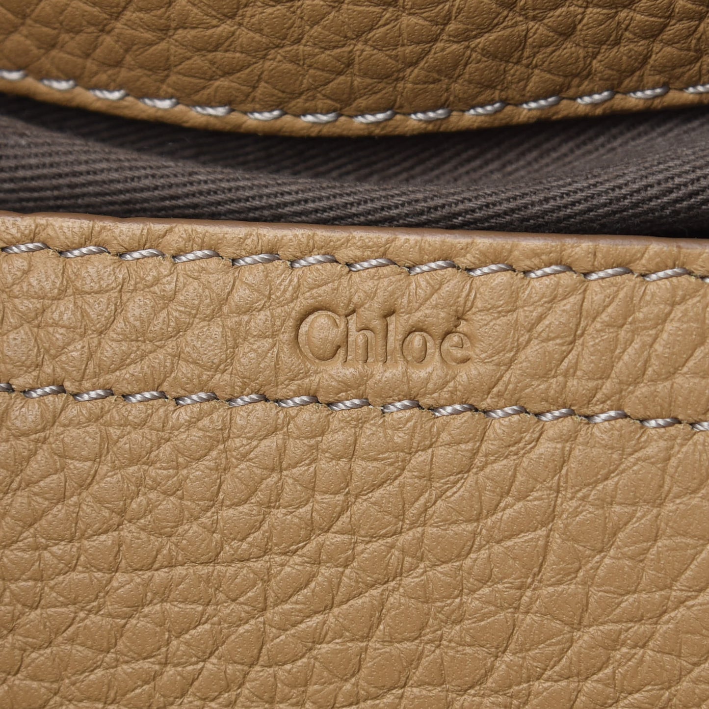 Calfskin Medium Marcie Round Crossbody Bag Milky Coffee
