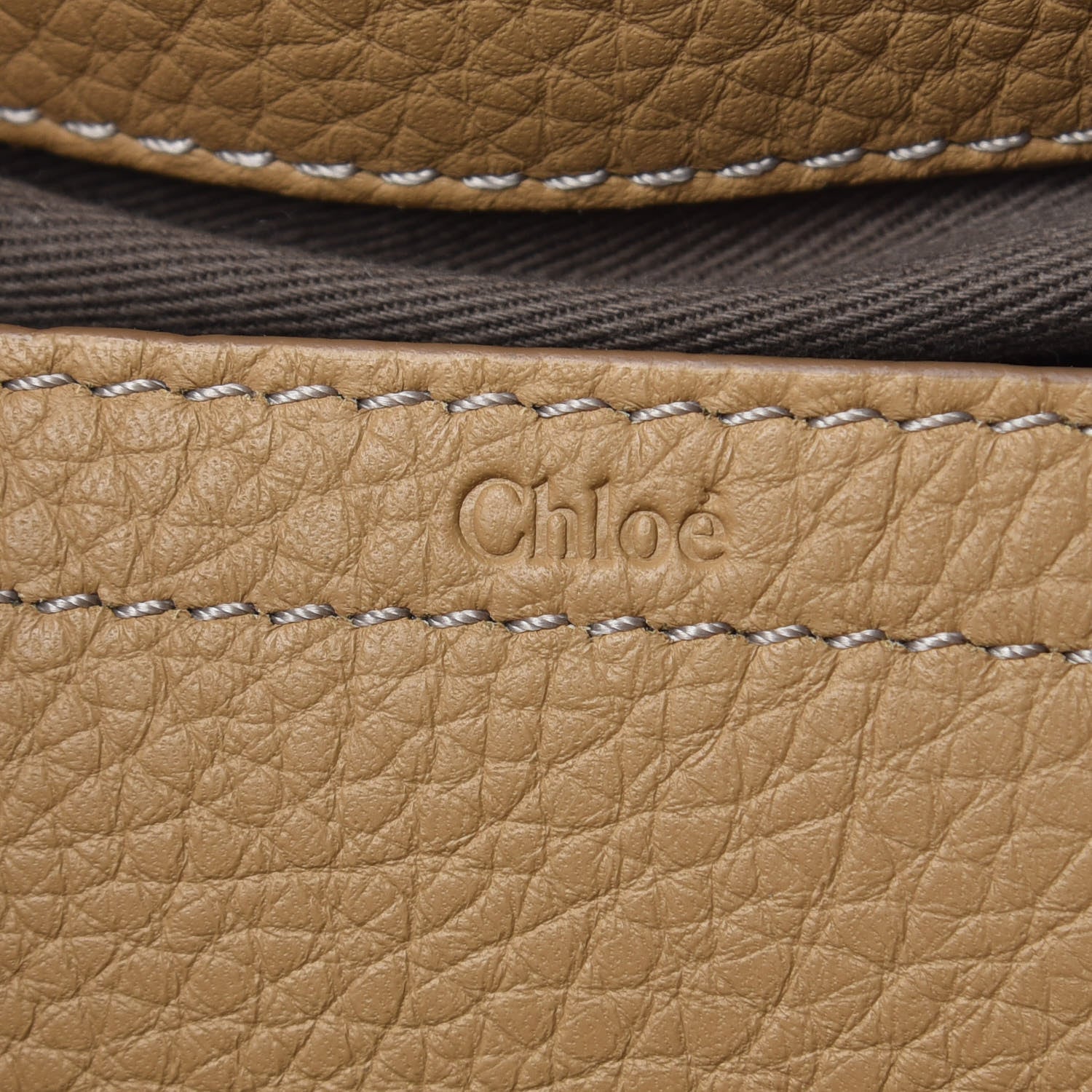 Chloe Calfskin Medium Marcie Round Crossbody Bag Milky Coffee 7 of 9