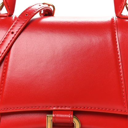 Balenciaga Shiny Box Calfskin Small Hourglass Top Handle Bag Bright Red 8 of 11