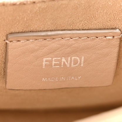 Fendi Vitello Liberty Scalloped Studded Kan I Shoulder Bag Caramello 6 of 10
