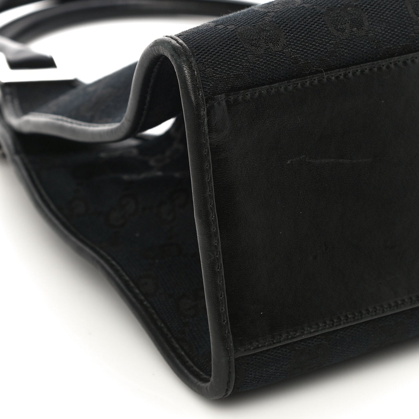 Monogram Bardot Shoulder Bag Black