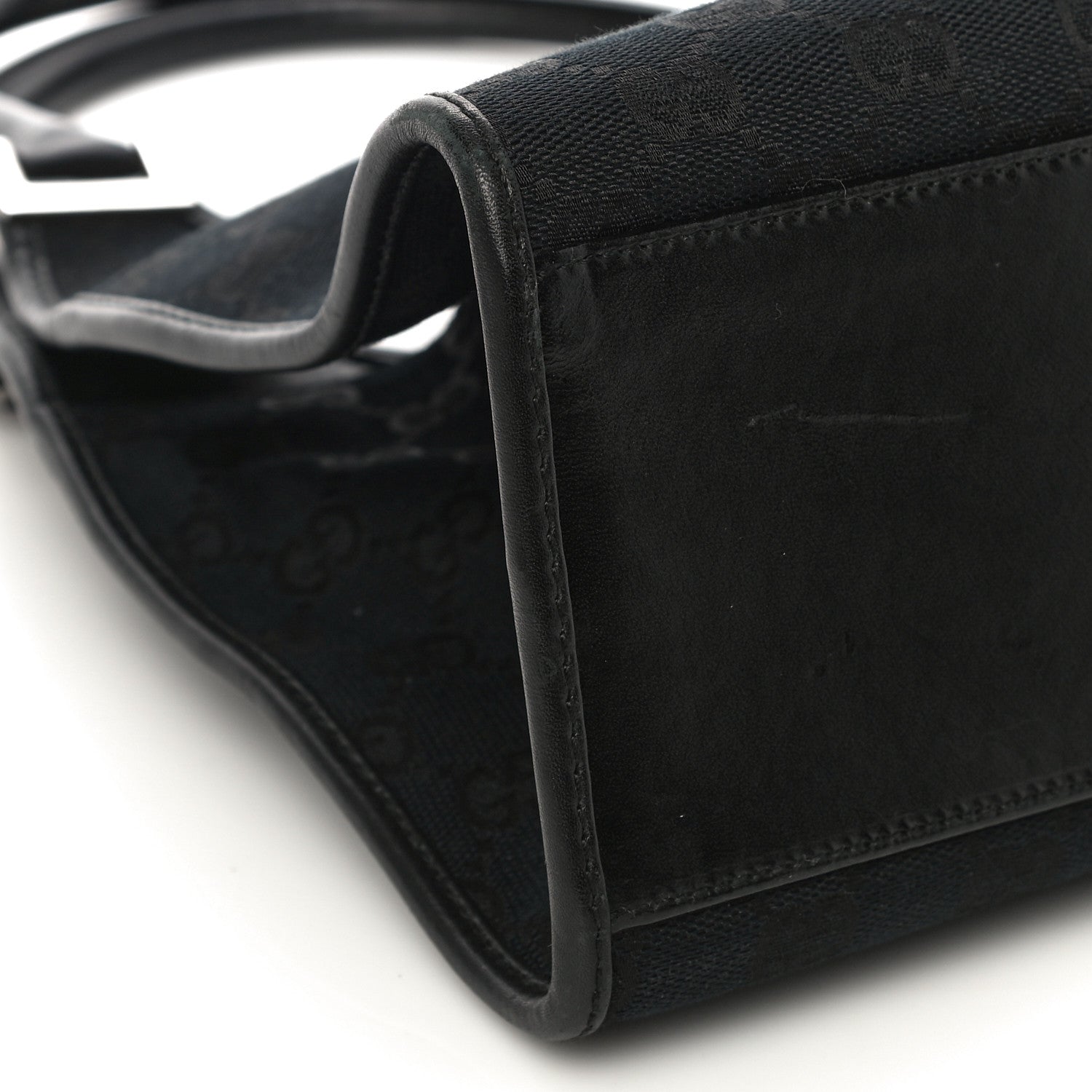 Gucci Monogram Bardot Shoulder Bag Black 8 of 11