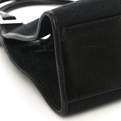 Gucci Monogram Bardot Shoulder Bag Black 8 of 11