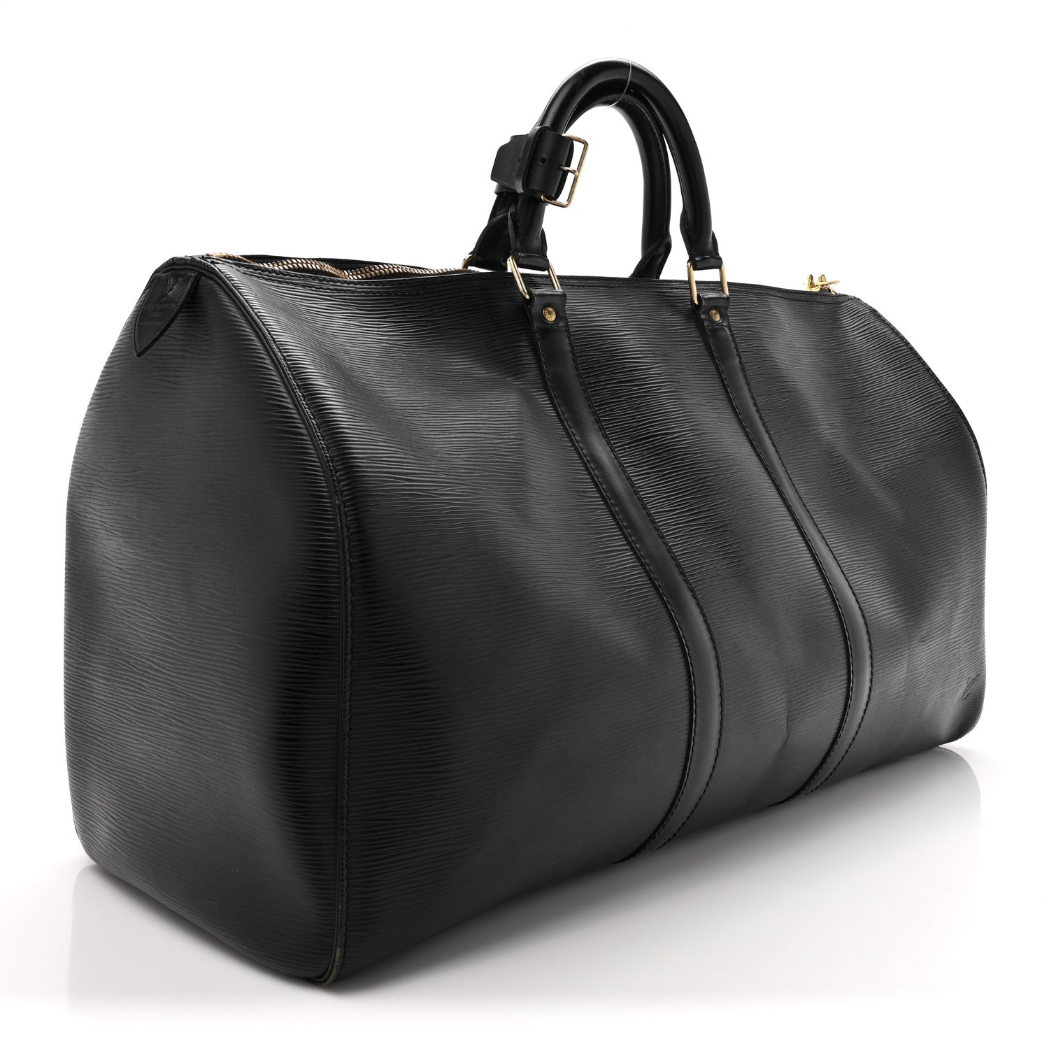 Louis Vuitton Epi Keepall 50 Black 3 of 18