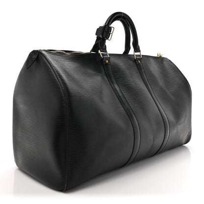 Louis Vuitton Epi Keepall 50 Black 3 of 18