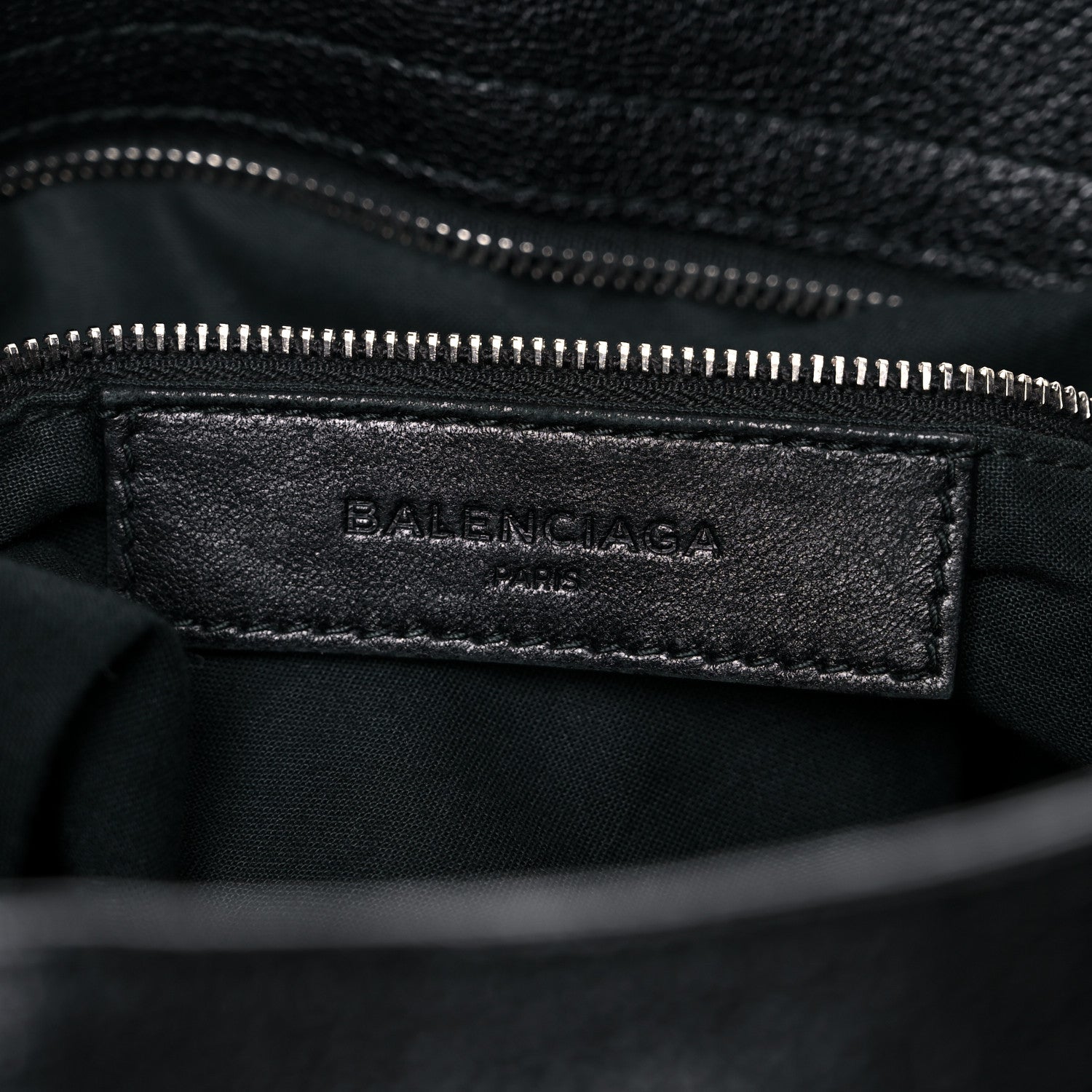 Balenciaga Chevre Silver Metallic Edge Hardware Velo Black 5 of 17
