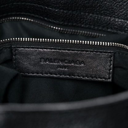 Balenciaga Chevre Silver Metallic Edge Hardware Velo Black 5 of 17