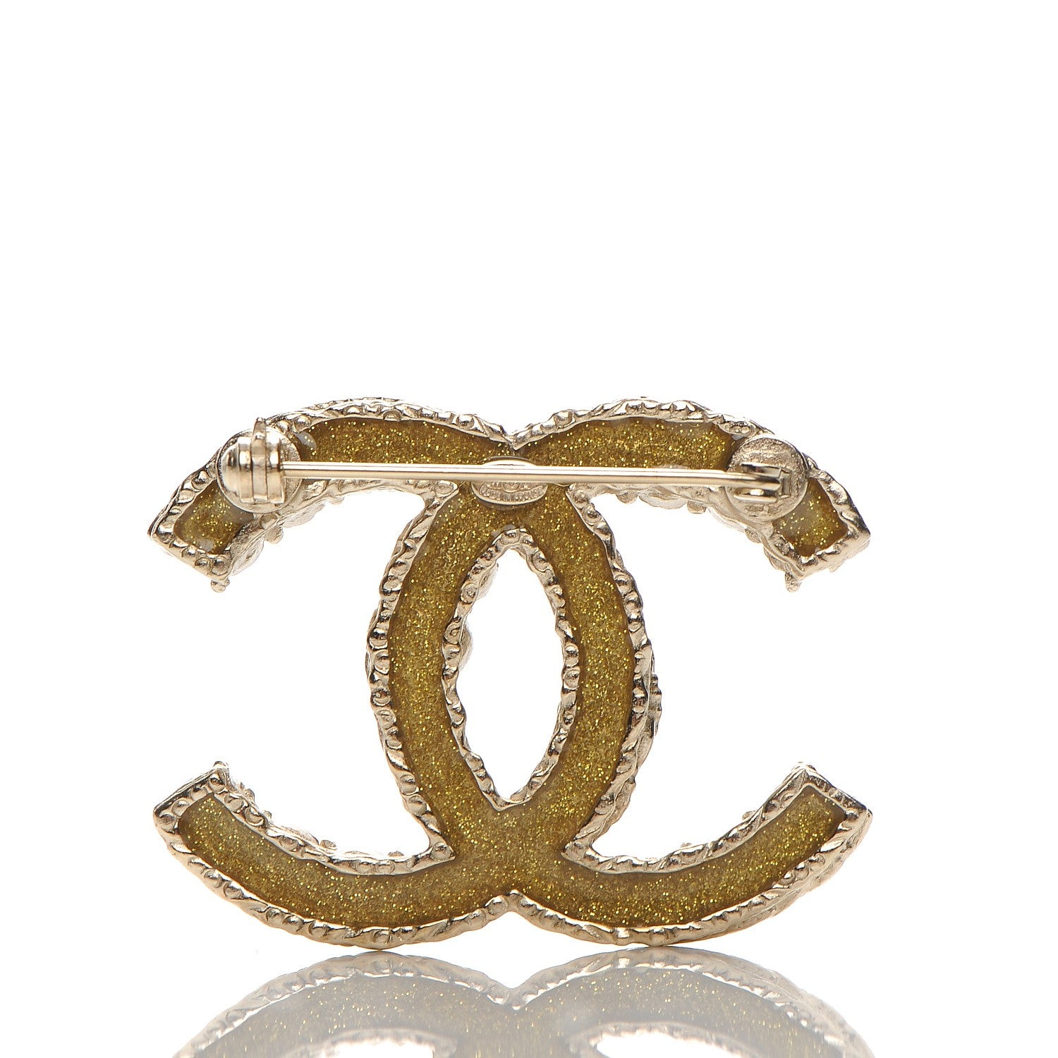Chanel Pearl CC Brooch Light Gold 4 of 11