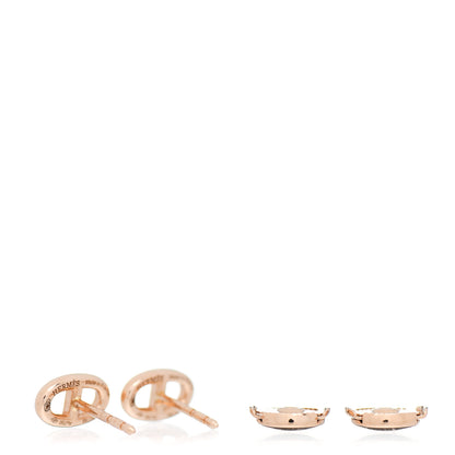 Hermes 18K Rose Gold TPM Farandole Stud Earrings 3 of 5