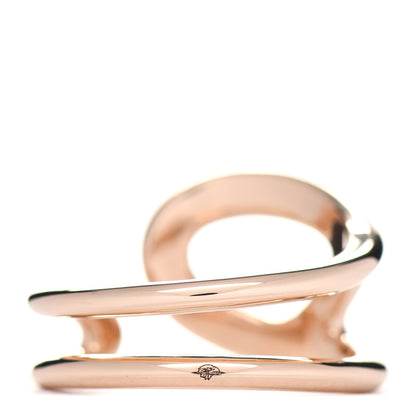 Hermes 18K Rose Gold MM Chaine d'Ancre Punk Ring 56 7.5 3 of 5