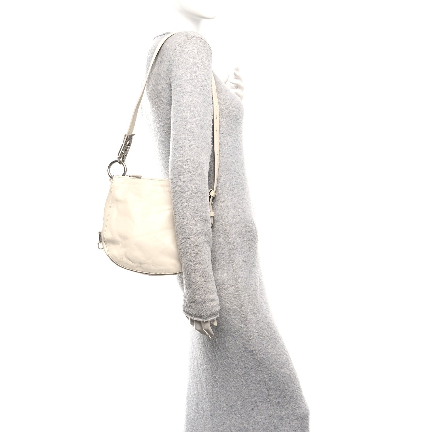 Burberry Crinkled Calfskin Small Knight Shoulder Bag Soap 2 of 9